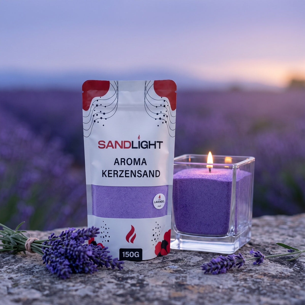Sandlight Aroma Kerzensand Lavendel 150 g