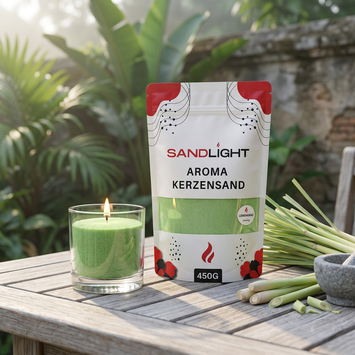 Sandlight Aroma Kerzensand Lemongras 450 g