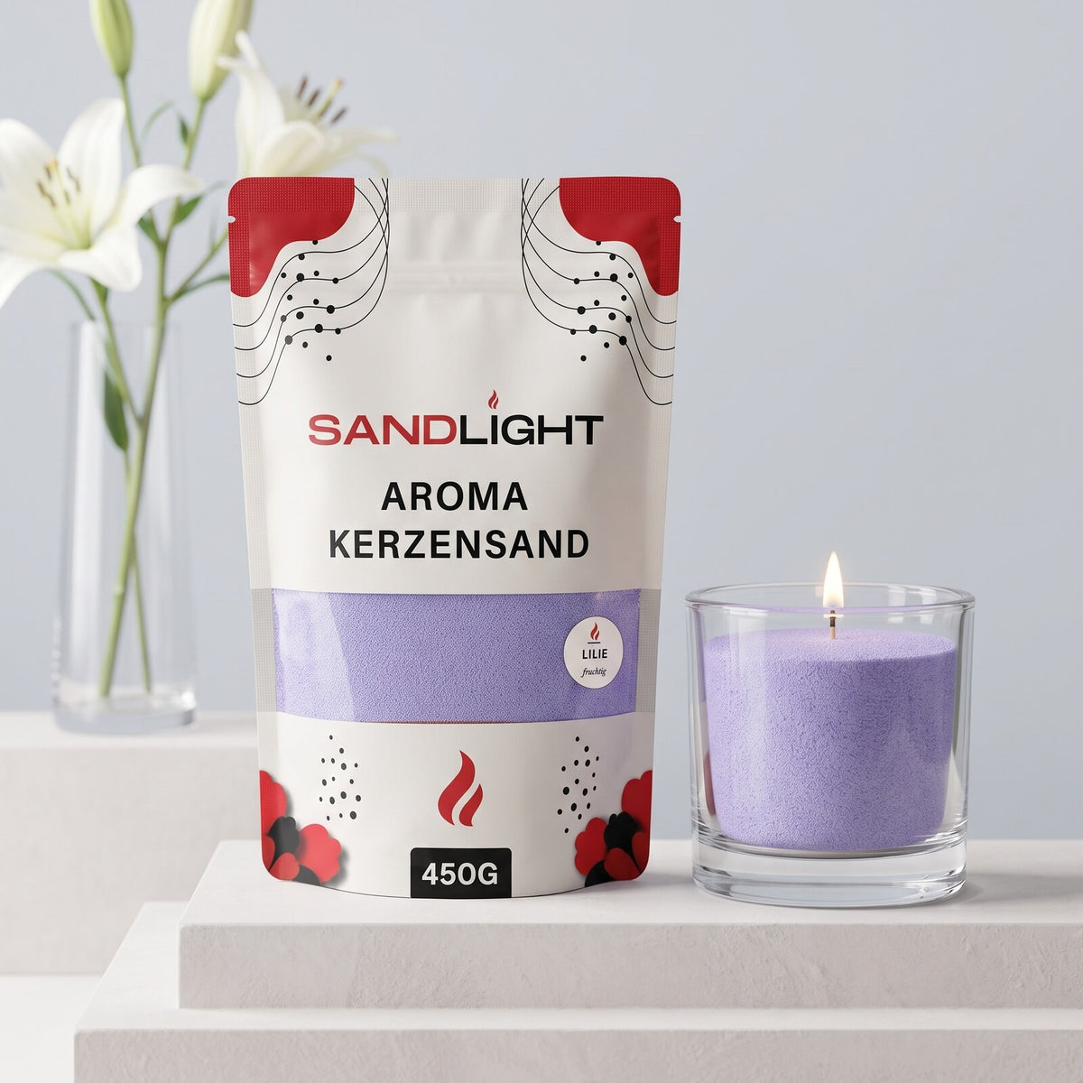 Sandlight Aroma Kerzensand Lilie 450 g