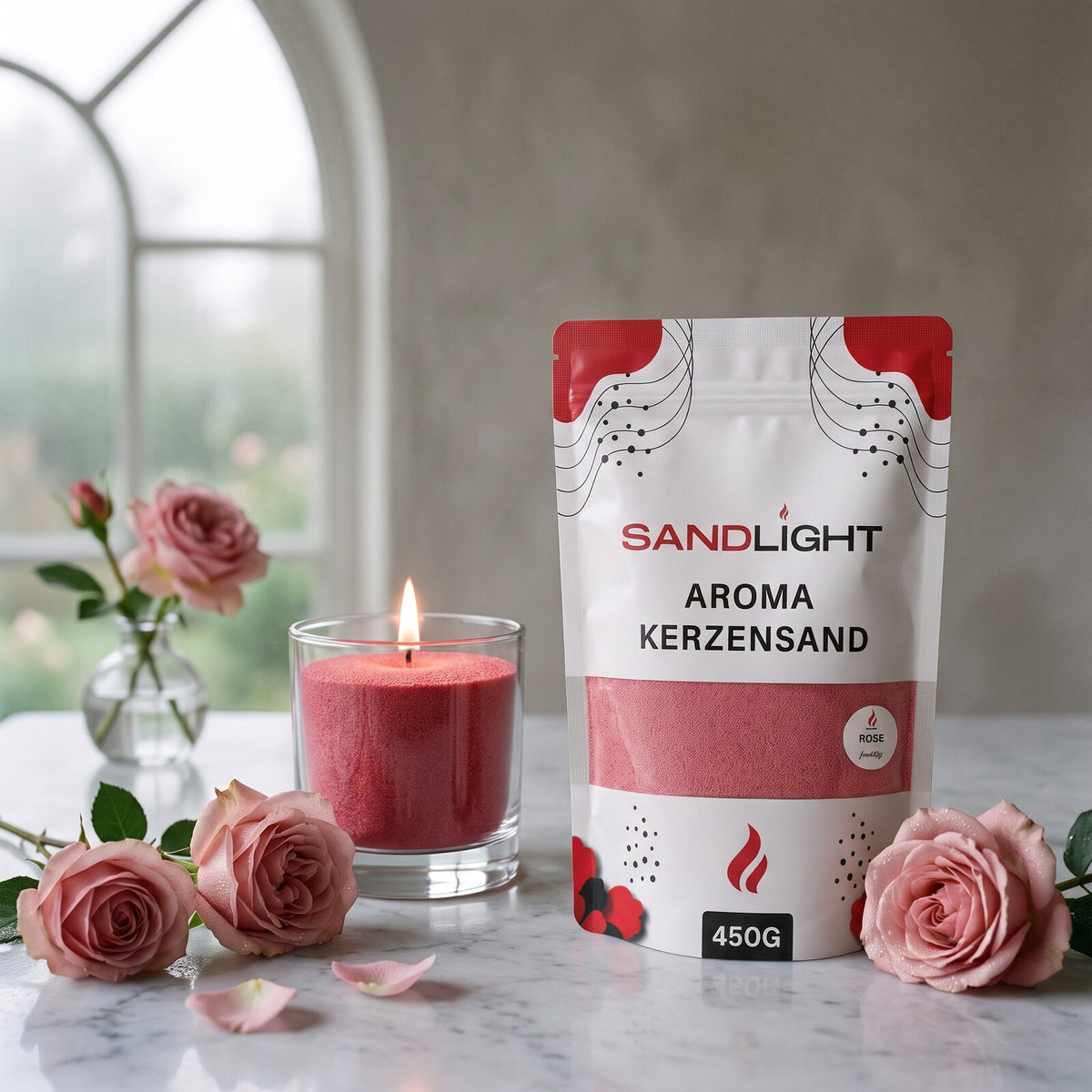 Sandlight Aroma Kerzensand Rose 450 g