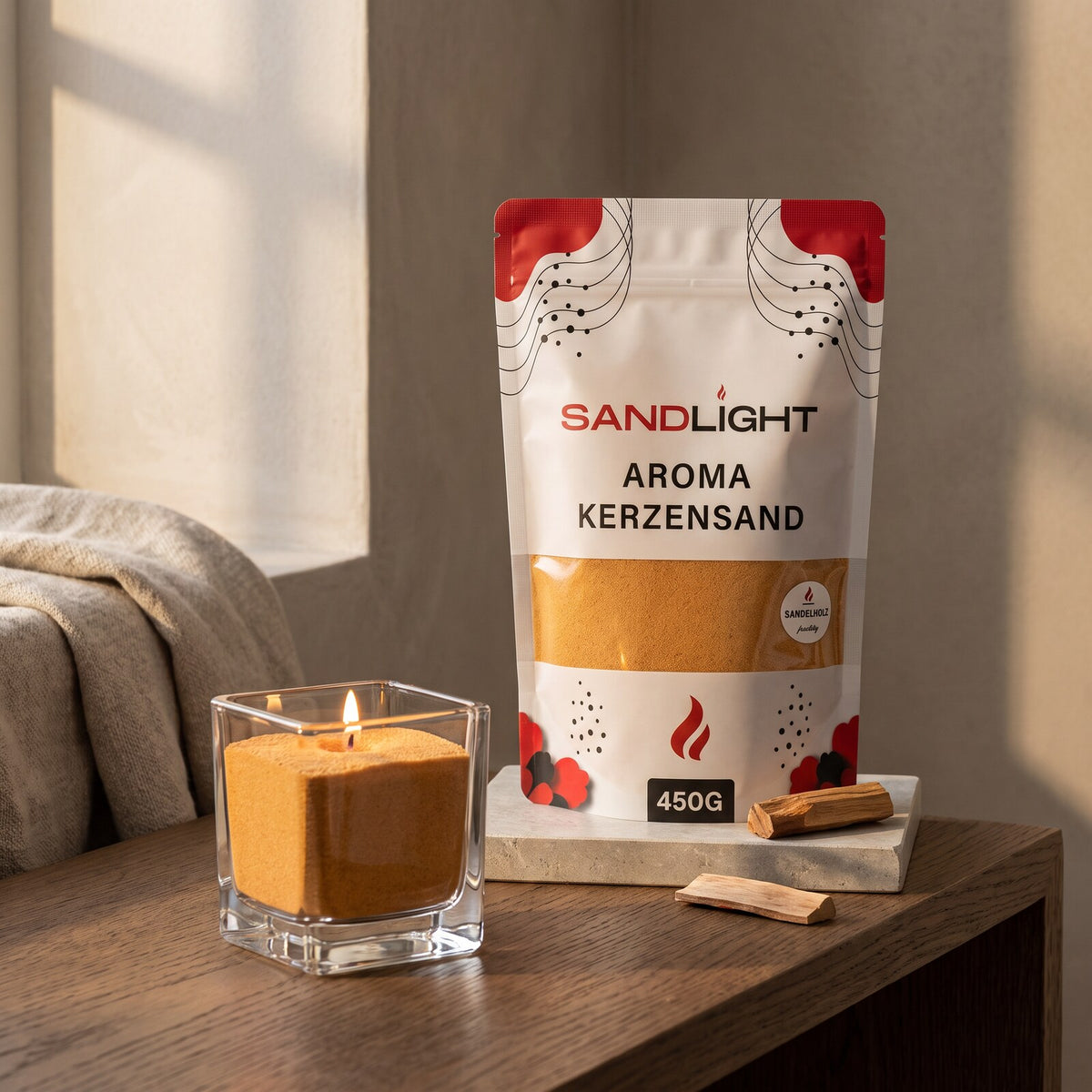 Sandlight Aroma Kerzensand Sandelholz 450 g