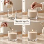 So einfach geht es: einfuellen, Docht einsetzen, anzuenden, geniessen