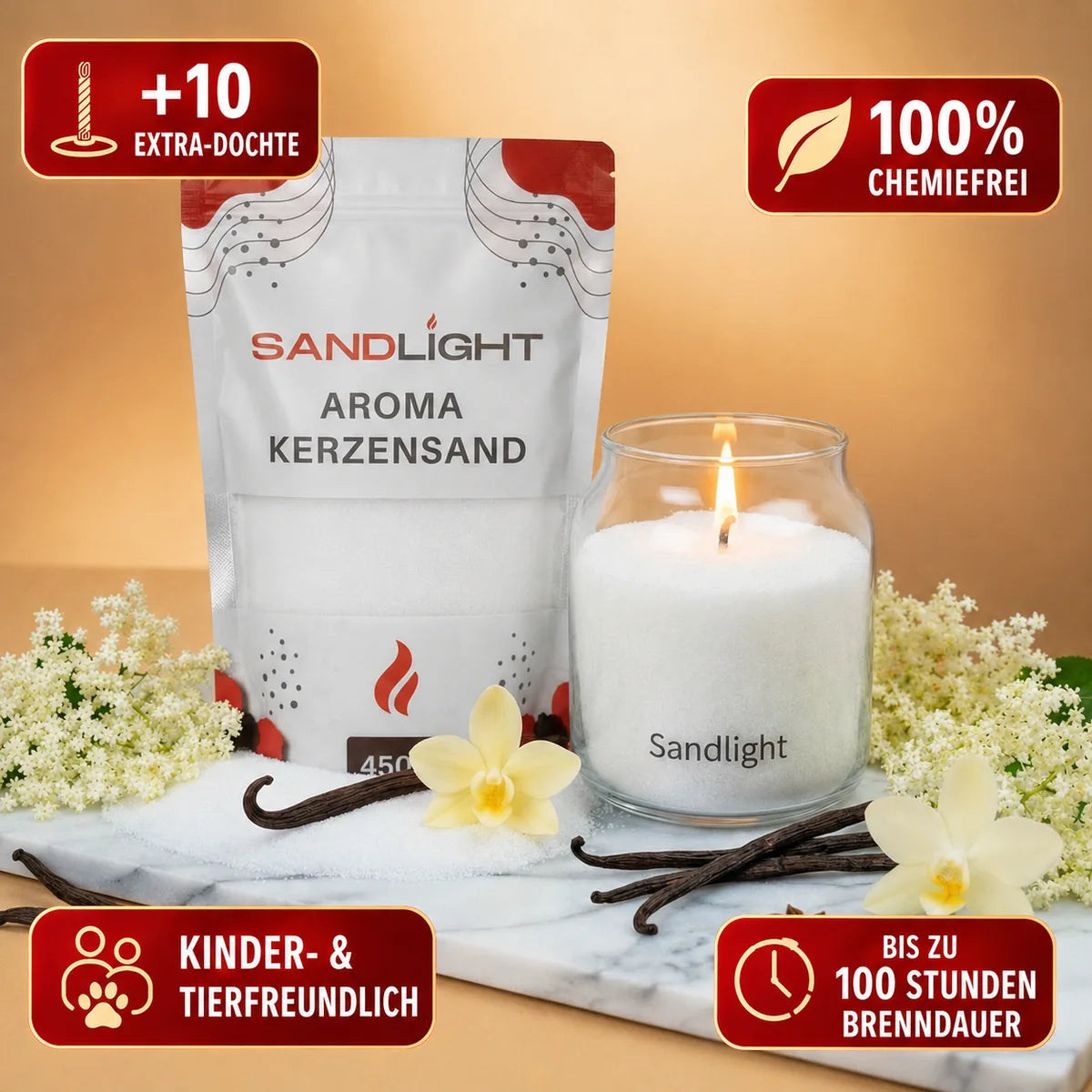 Aroma Kerzensand Vanille 450g